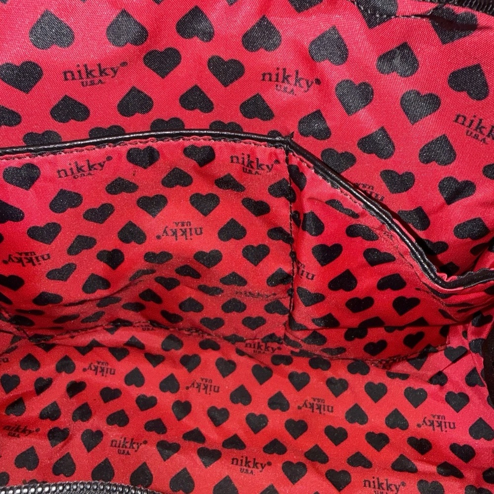 Nikky by Nicole Lee "TAKE ME OUT" Satchel Handbag Graphic Print Pop Art Purse - Picture 8 of 15
